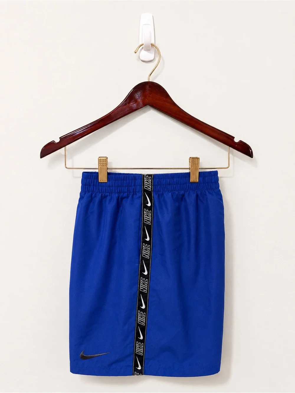Nike Boys' Royal Blue Athletic Shorts with Logo Tape Size Large